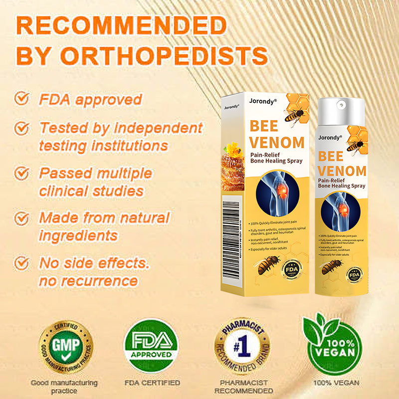 Jorondy® Bee Venom Pain-Relief Bone Healing Spray🐝🐝(Specially for older adults & AAOS recommends)