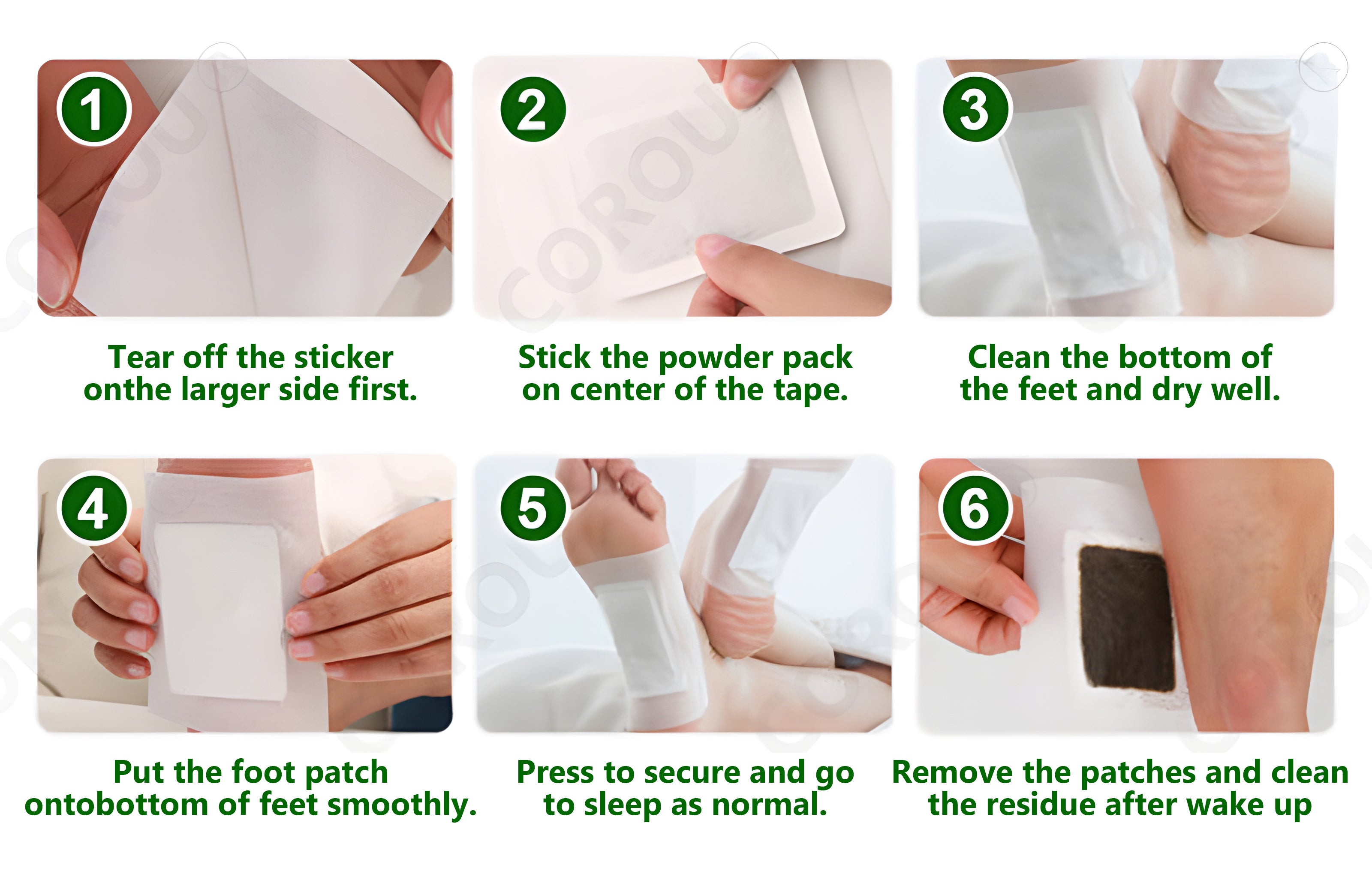 COROU® Natural Herbal Tourmaline Far Infrared Foot Patches 23 gempages 567118433360020521 683ceafa deaa 4348 b797 6e292a652c46